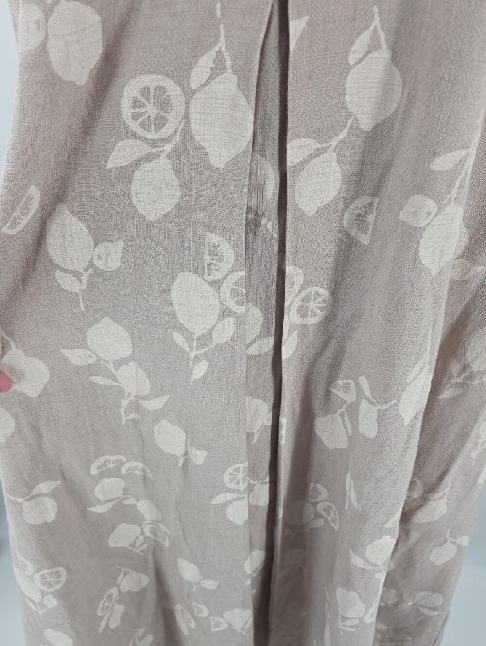 Light Khaki Floral Midi Dress Medium NWT - Picture 6 of 16